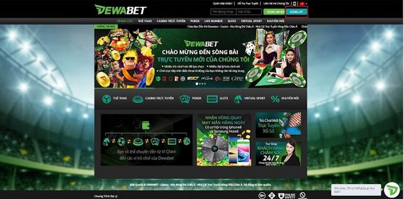 Dewabet là sân chơi không thể tuyệt vời hơn dành cho những dân chơi casino trực tuyến chuyên nghiệp